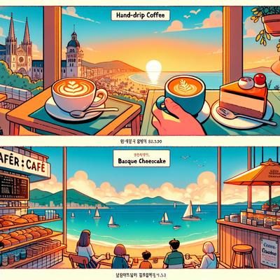 강릉 바다뷰 카페에서 느끼는 힐링의 순간